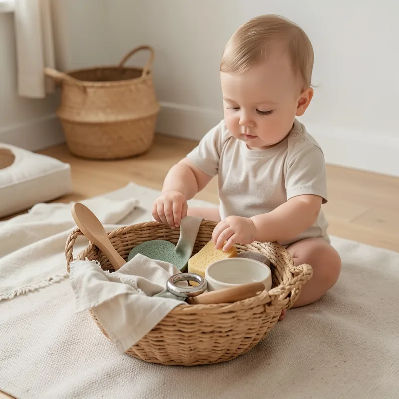 8 activités Montessori pour bébé de 6 mois : éveil sensoriel et motricité