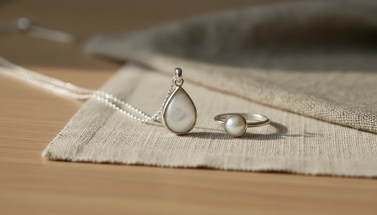 Bijoux avec lait maternel : collier, bague et bracelet pour un souvenir unique